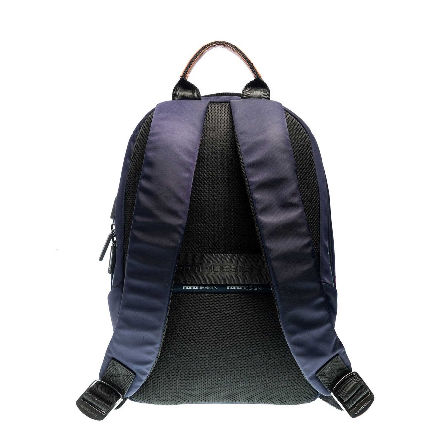 Man MOMODESIGN Sports Backpacks | Momodesign Backpack Ovo Special Edition Blue Dark Leather