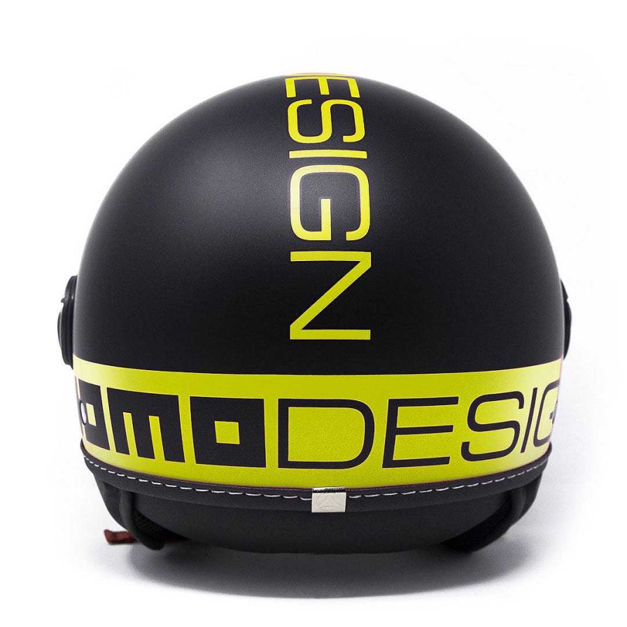 Helmets MOMODESIGN Fgtr Fluo | Fgtr Fluo Demi Jet Helmet Black Yellow 21