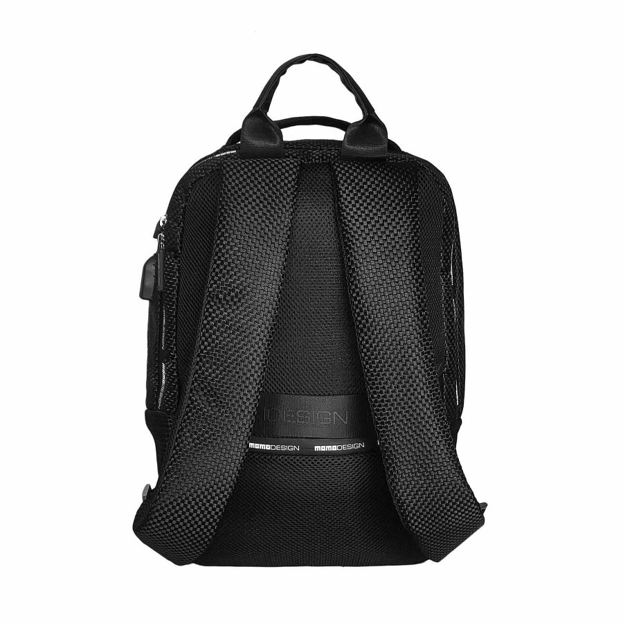 Man MOMODESIGN Sports Backpacks | Momodesign Eco Carbon Ovo Backpack - White Logo