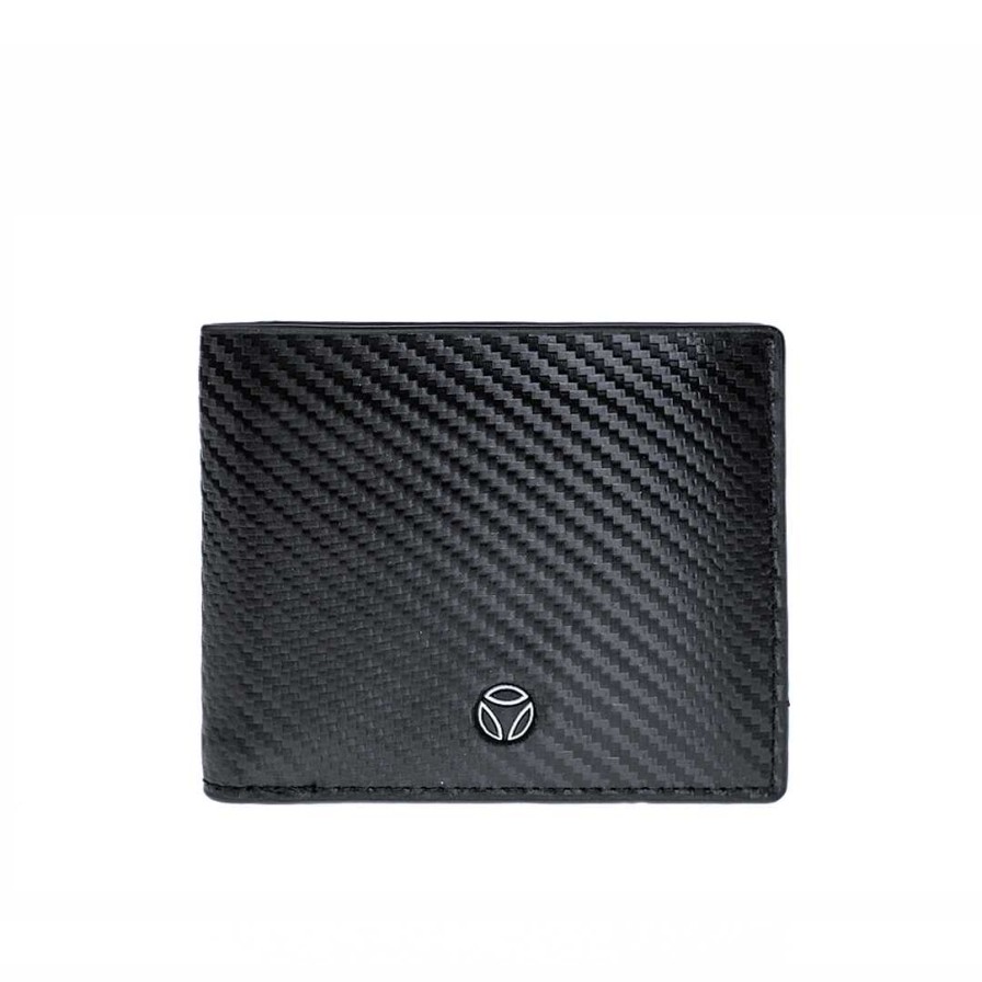 Man MOMODESIGN | Momodesign Genuine Leather Wallet With Carbon Mo-11Ca Coating