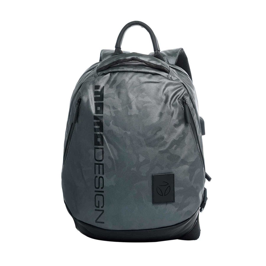 Man MOMODESIGN Sports Backpacks | Momodesign Ovo Backpack Camu Grey