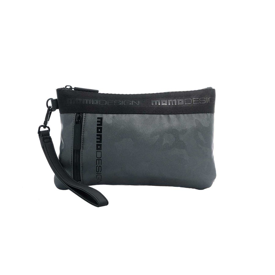 Man MOMODESIGN Sports Bags | Momodesign Pouch Ovo Camu Gray Black