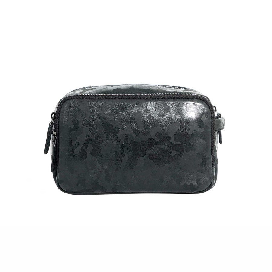 Man MOMODESIGN Leather Bags | Momodesign Mini Business Camouflage Bag In Genuine Leather