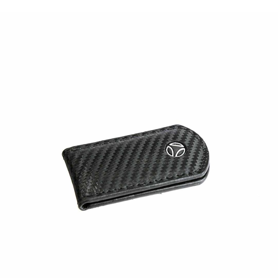 Man MOMODESIGN | Momodesign Money Clip In Genuine Leather With Carbon Coating Mo-07Ca