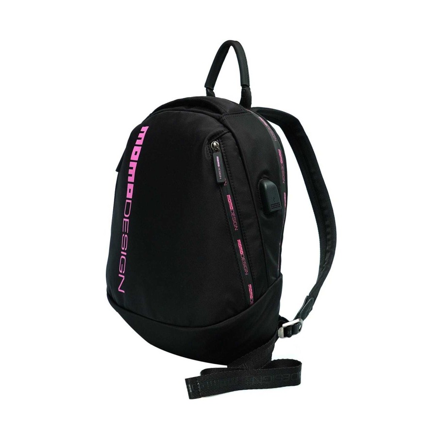 Man MOMODESIGN Sports Backpacks | Momodesign Backpack Ovo Black / Fuxia