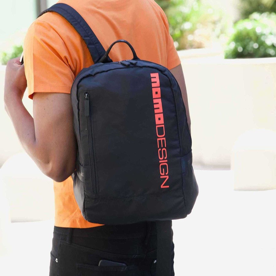 Man MOMODESIGN Sports Backpacks | Momodesign Gear Backpack Black / Orange