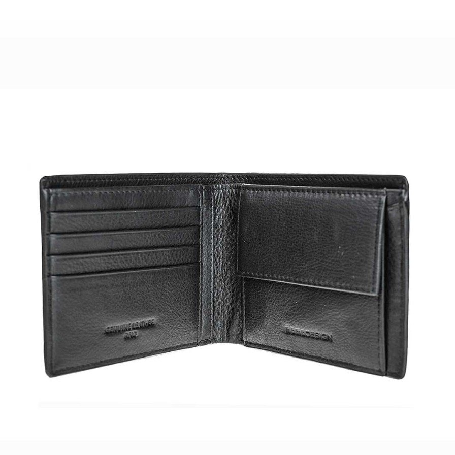 Man MOMODESIGN | Momodesign Genuine Leather Wallet With Carbon Coating Mo-08Ca