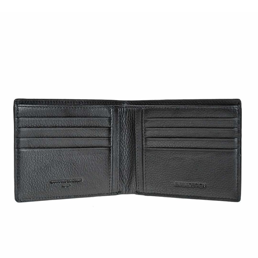 Man MOMODESIGN | Momodesign Genuine Leather Wallet With Carbon Coating Mo-09Ca