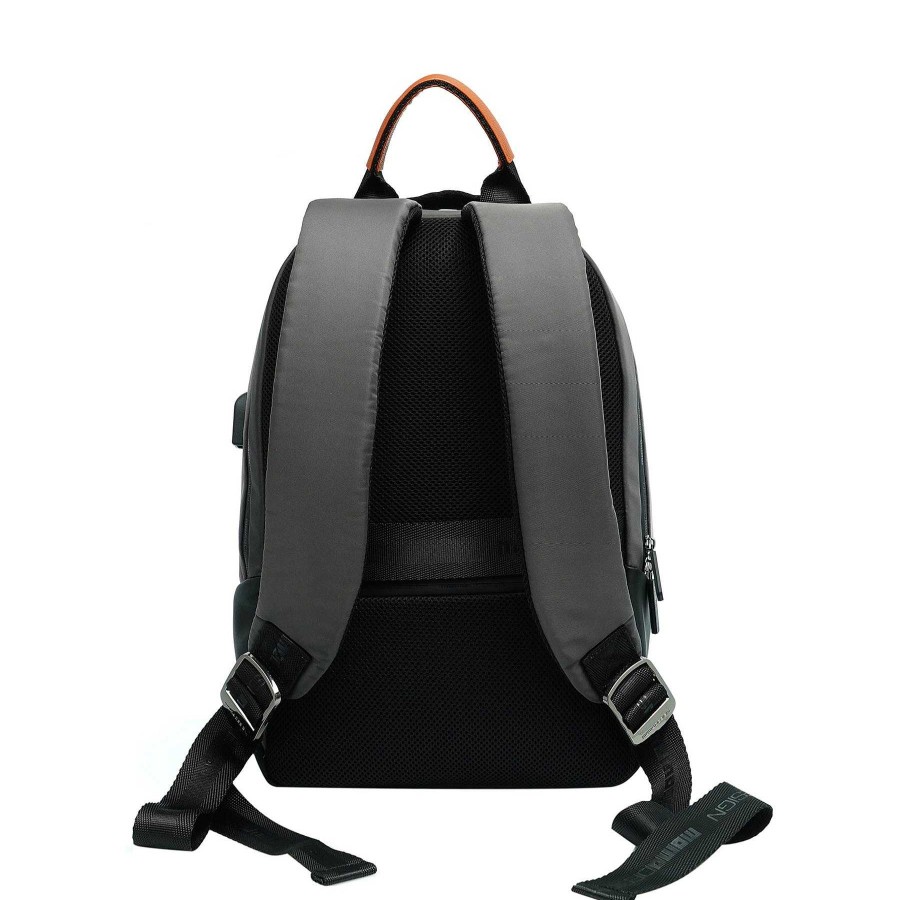 Man MOMODESIGN Sports Backpacks | Momodesign Ovo Special Edition Titanium Leather Backpack