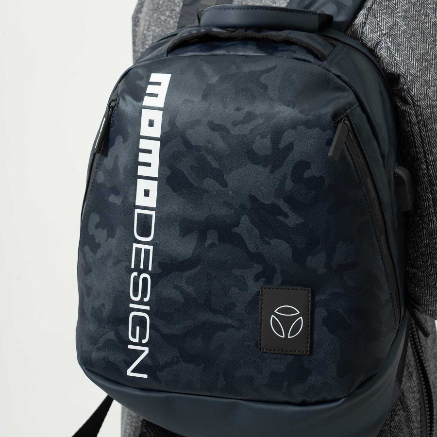 Man MOMODESIGN Sports Backpacks | Momodesign Ovo Camu Backpack Blue / White