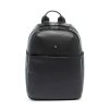 Man MOMODESIGN Business Backpacks | Momodesign Black Leather Backpack Detail