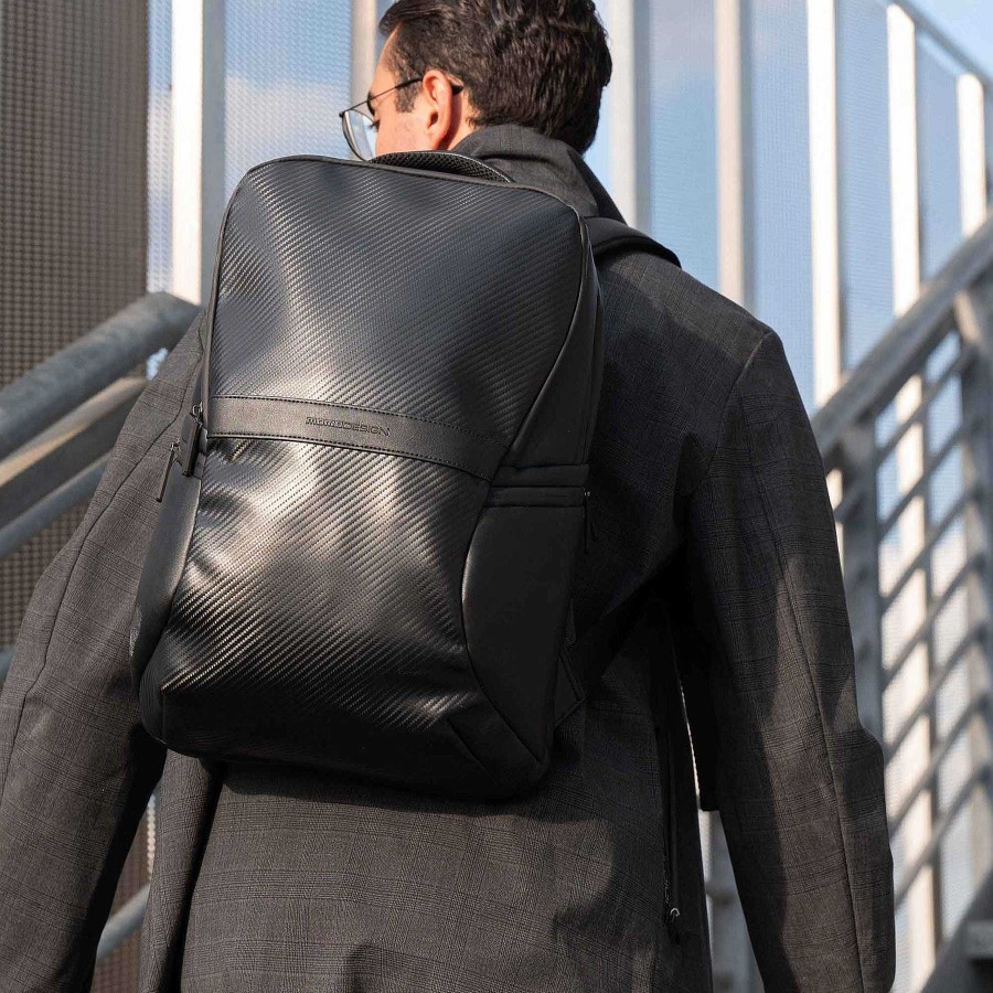 Man MOMODESIGN Business Backpacks | Momodesign Large Business Carbon Backpack